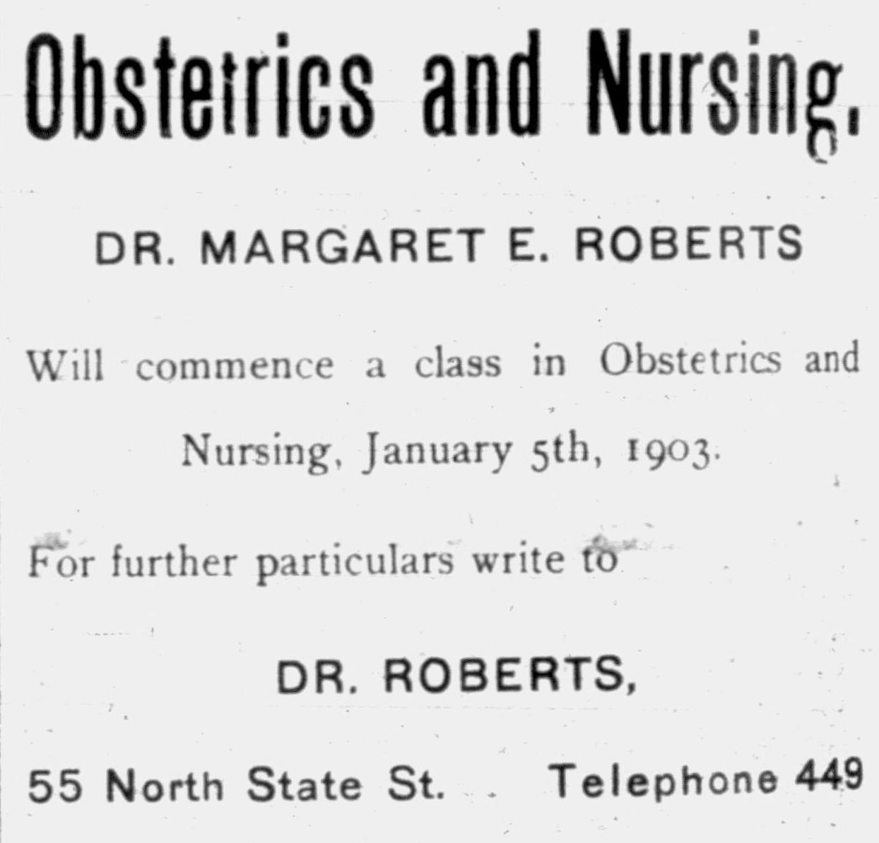 An advertisement by from the 1902-11-01 issue of the Woman's Exponent